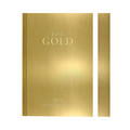  Deguf gold wood series A6 horizontal line notebook gold brick